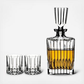 Drink Specific Neat Spirits 3-Piece Decanter Set