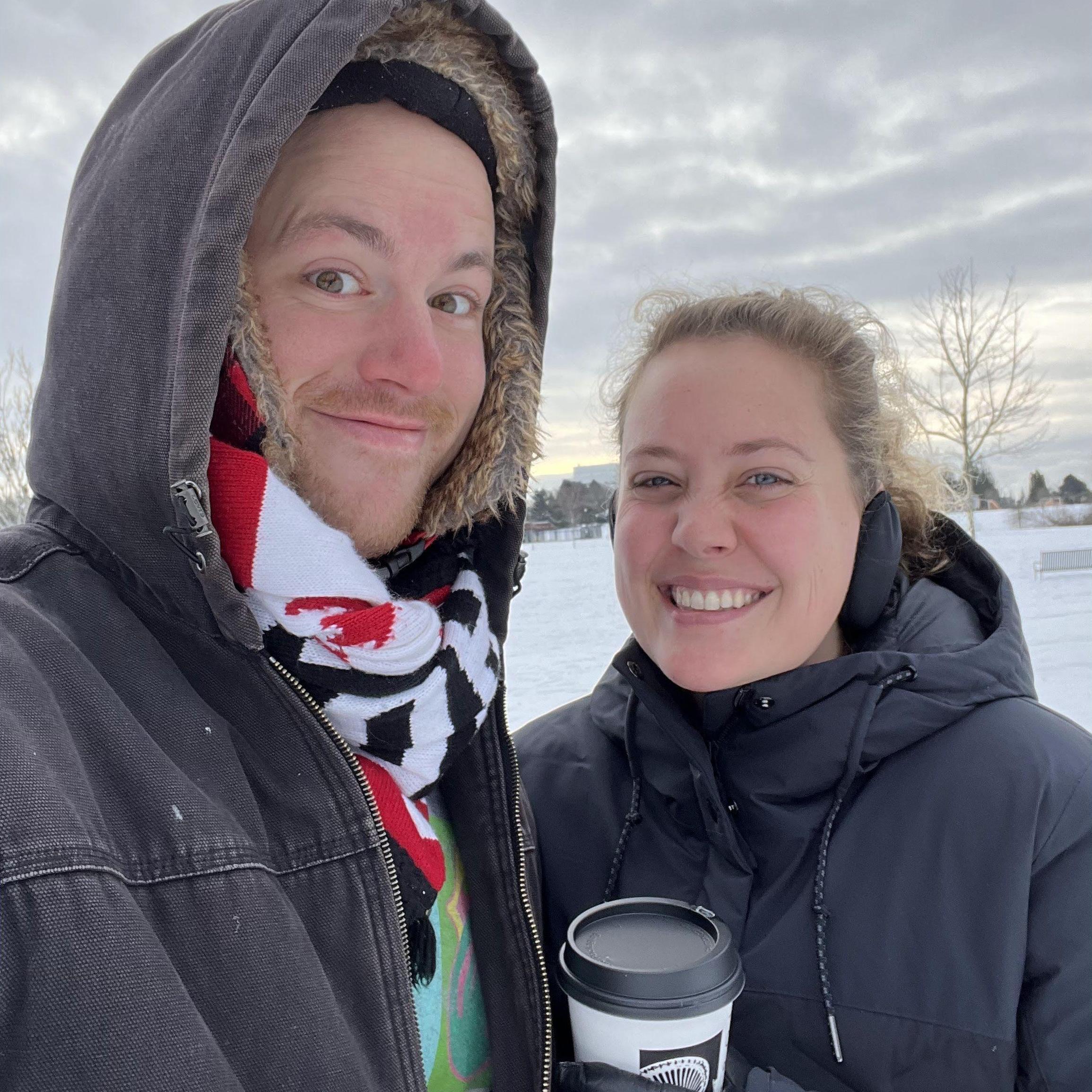 Neighborhood snow days and, of course, coffee