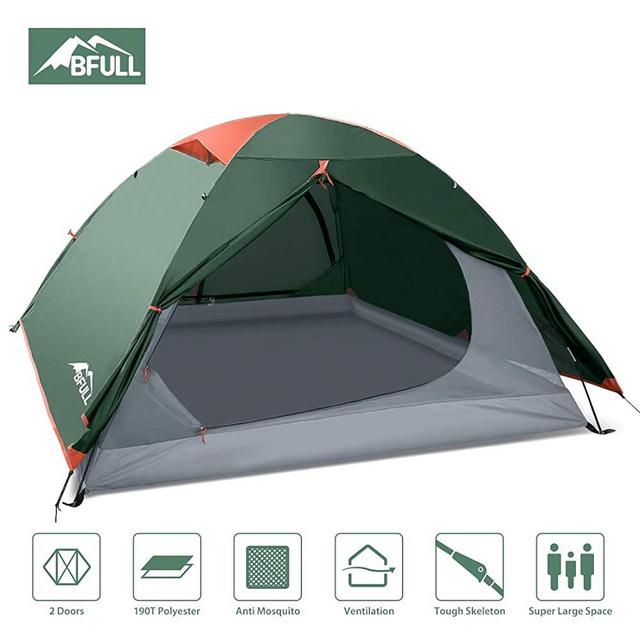 BFULL Camping Tents 2-3 Person Lightweight Backpacking Tents for Hiking Camping Outdoor Travel, Waterproof Pestproof Windproof Double Layer Easy Setup Dome Tent