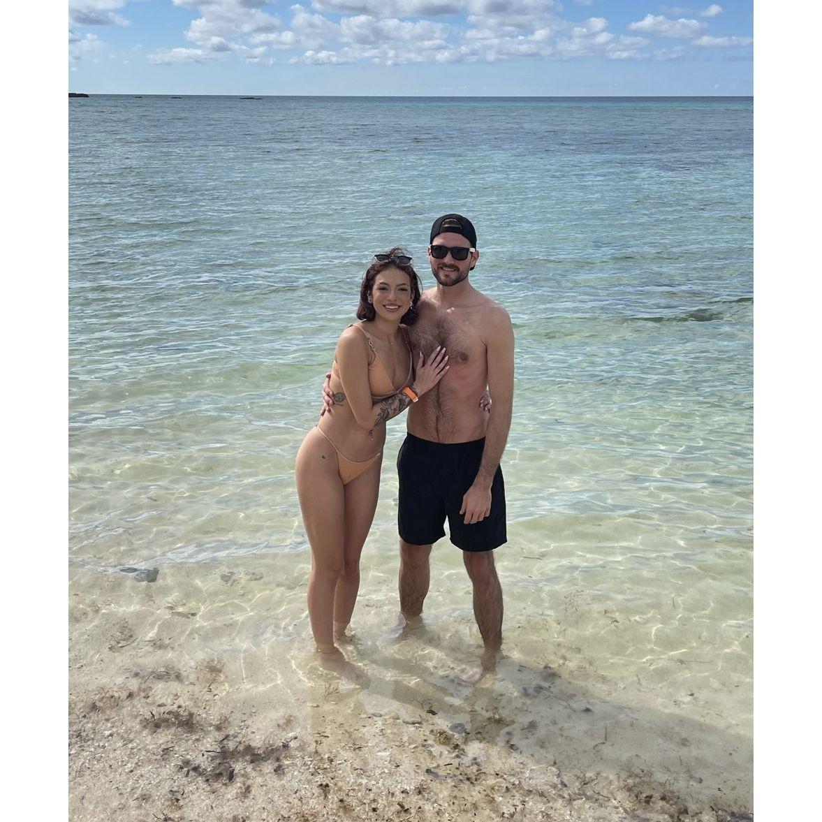 Our first trip together. A cruise to the Bahamas
