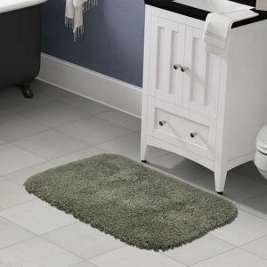 Treye Nylon Bath Rug with Non-Slip Backing - Deep Fern