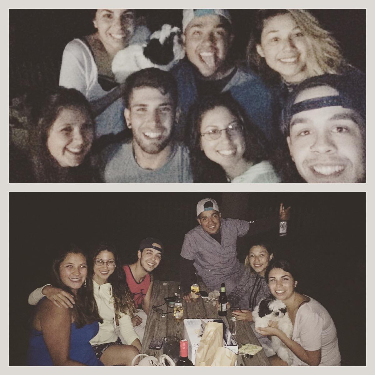 BBQin' in Franky's backyard with HS friends