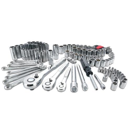 CRAFTSMAN 135-Piece Standard (SAE) and Metric Polished Chrome Mechanics Tool Set at Lowes.com