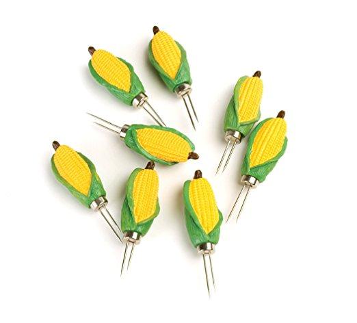 Charcoal Companion Classic Mini-Corn Corn Holders, 4 Pairs