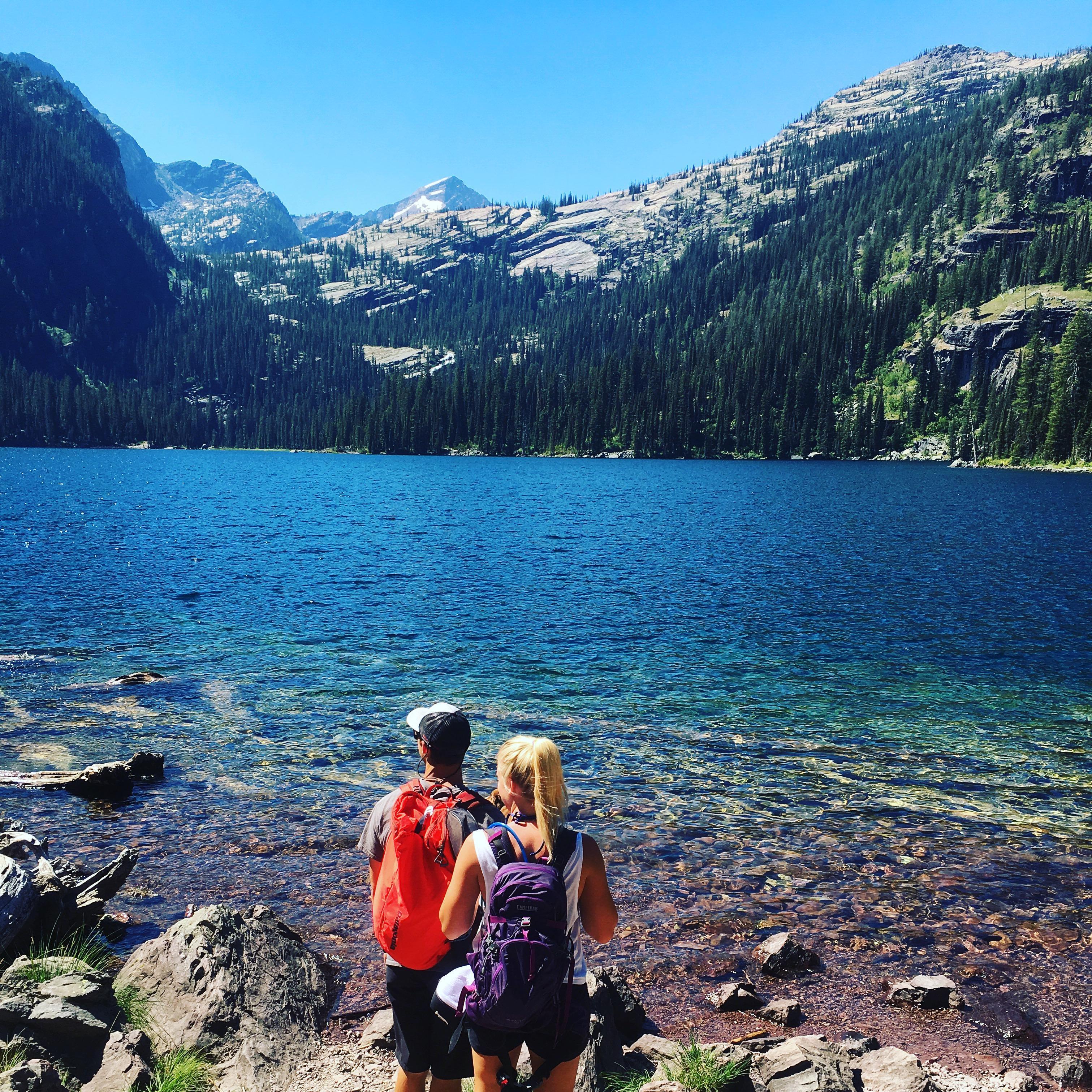 Glacier Lake in the Mission Mountains, one of our first dates! See 'Things to Do' tab to visit this lake!