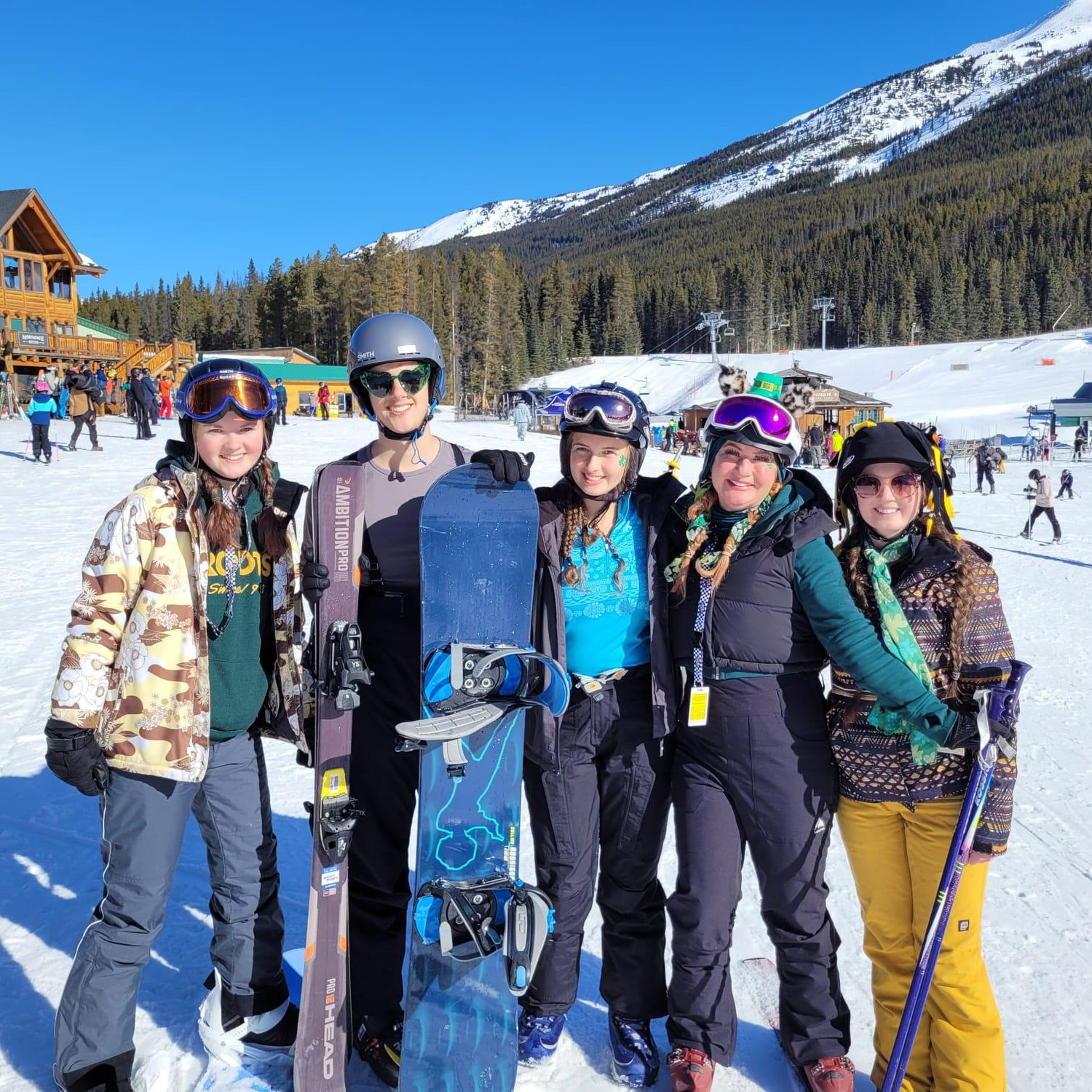 Skiing with Rubie's family