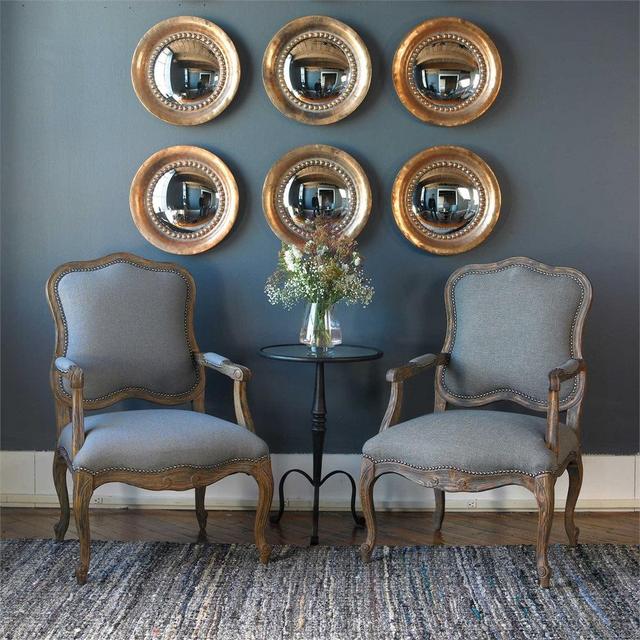 Round Gold Mirror