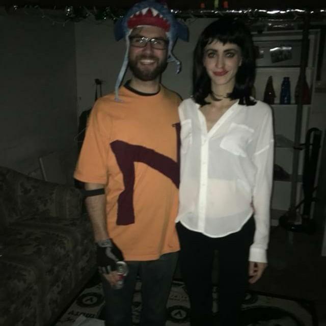 Our first photo! We had only known each other for a couple weeks and went to a Halloween party together.