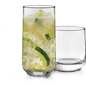 Libbey 56601 Ascent 16-Piece Glass Set, Clear