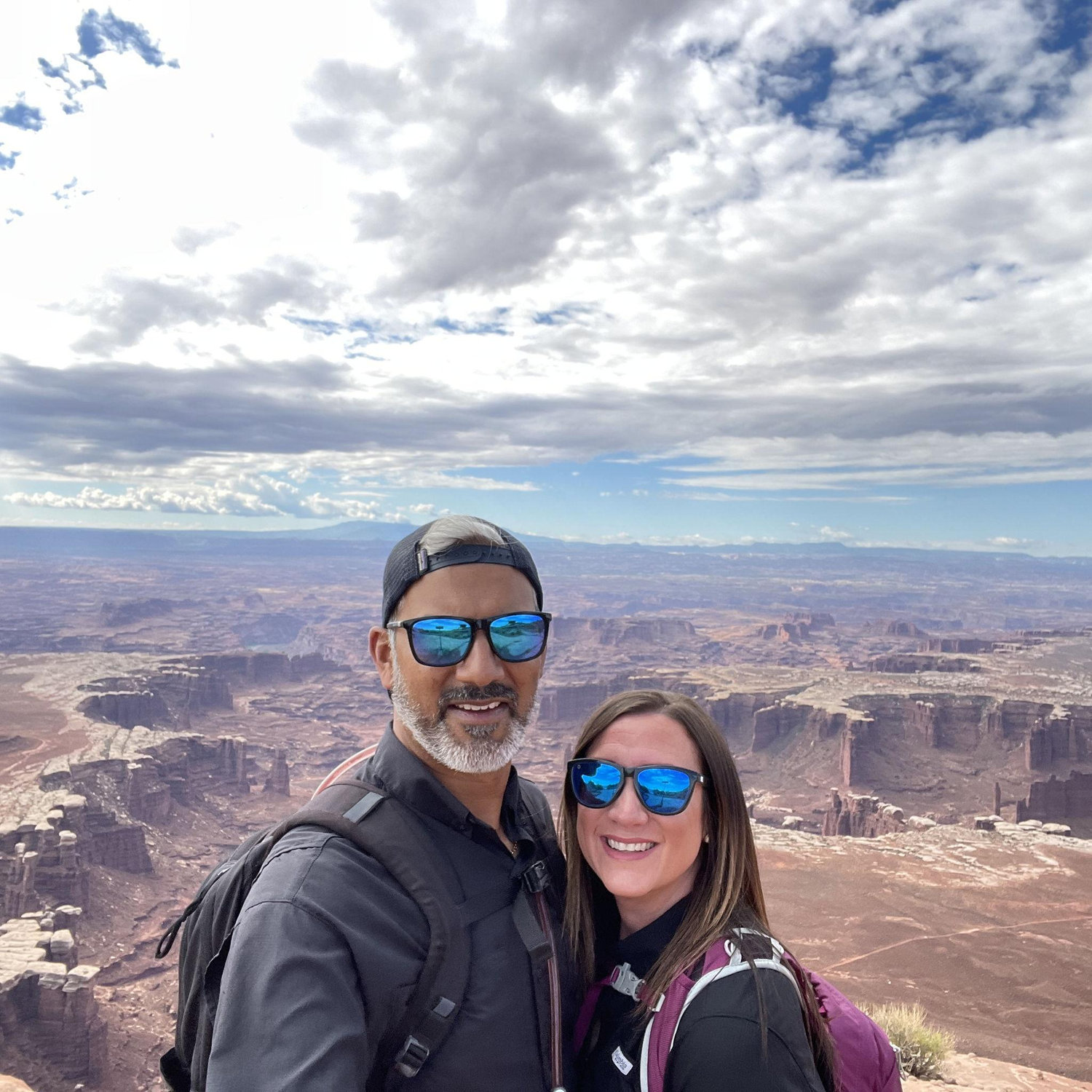 Taking in the endless canyon views at Canyonlands National Park, Utah.