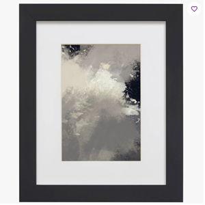 Hunziker Picture Frame with Mat - Satin Black