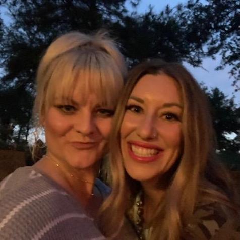 Whitney and her Aunt Richia @ the engagement festivities, 5.16.20.