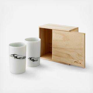Water & Ink 2-Piece Cup Set with Box