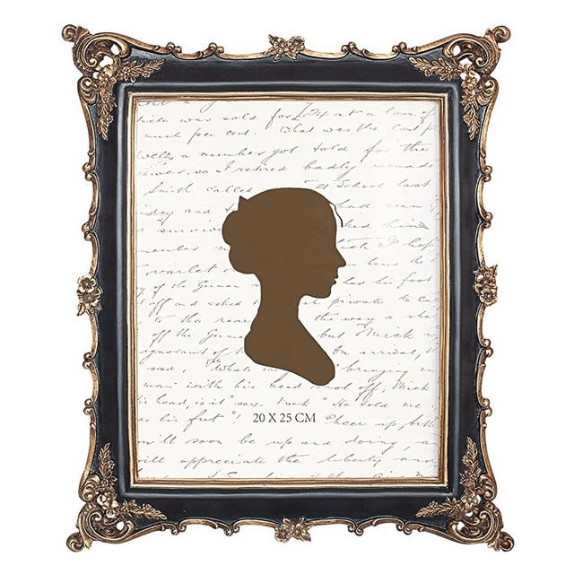 Sunlit Vintage Picture Frame 8x10 Inch, Luxury Antique Photo Frames with Glass Front, Photo Display, Tabletop Wall Hanging, Gift Ideas, Black