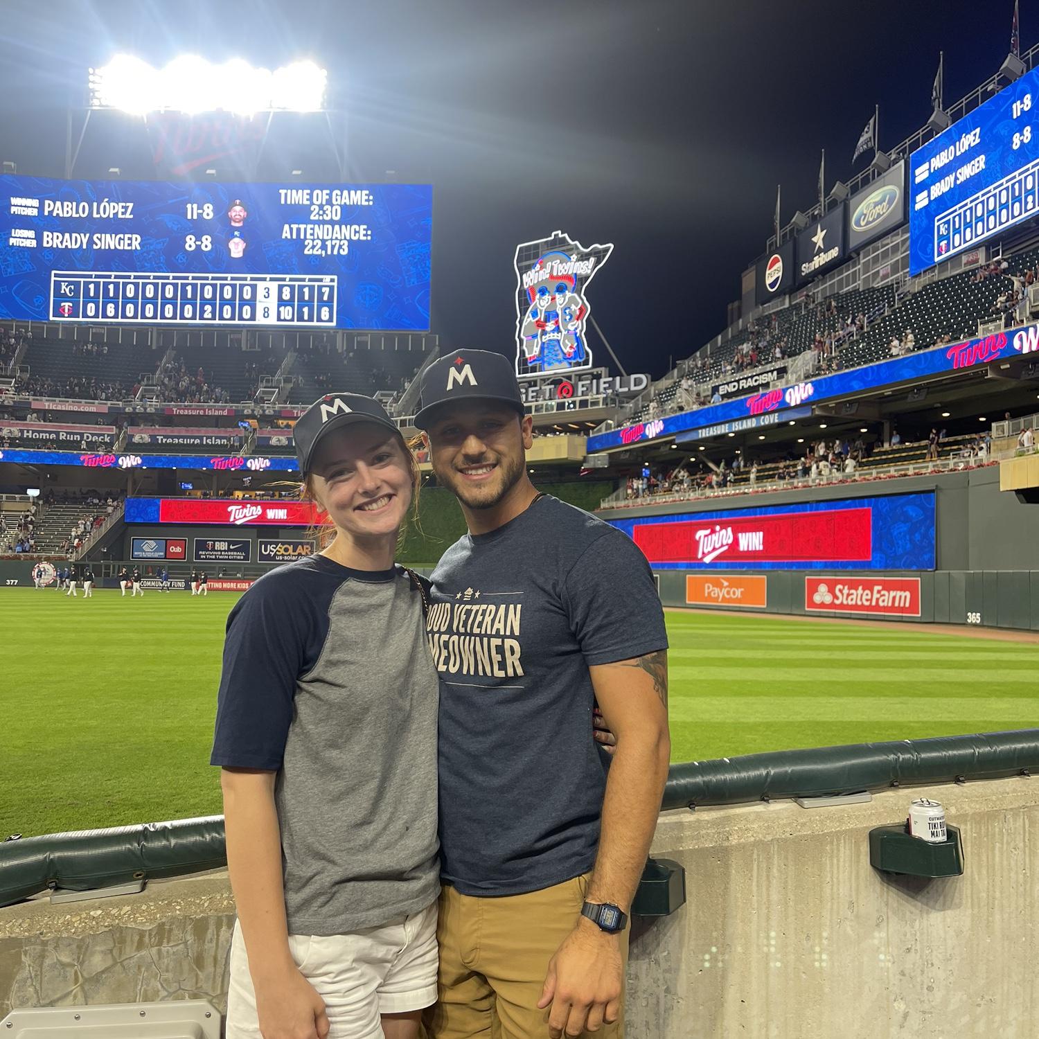 August 12, 2024
Jace and Kiera’s first Twins came together. They managed to get on national television after a foul ball bounced back into the stands. Ask Jace’s father Jack to see the video.