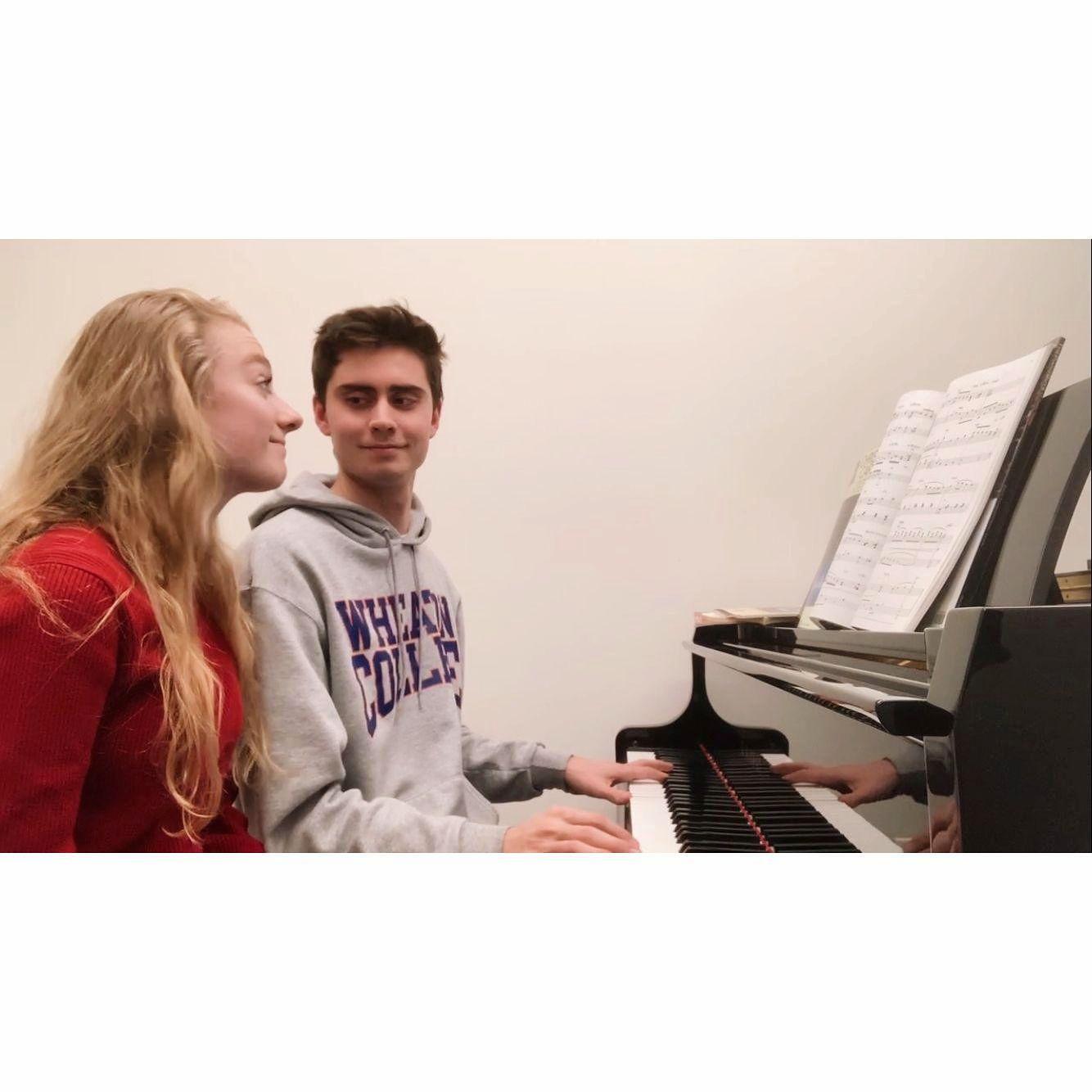 Taking a break from studying for finals by playing & singing some Christmas jazz music -December 2021