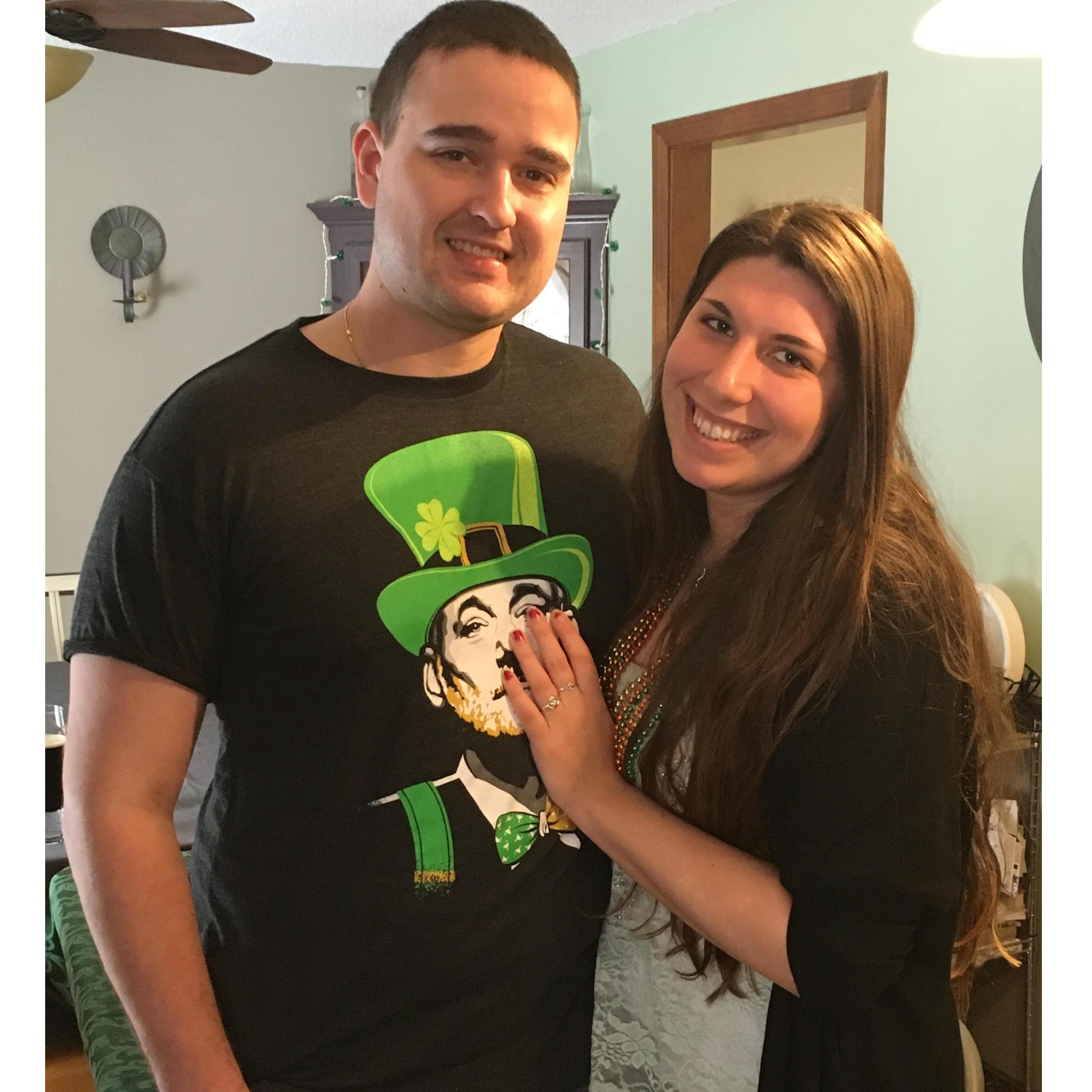 Drew experienced his first St. Paddy's Day! 2016