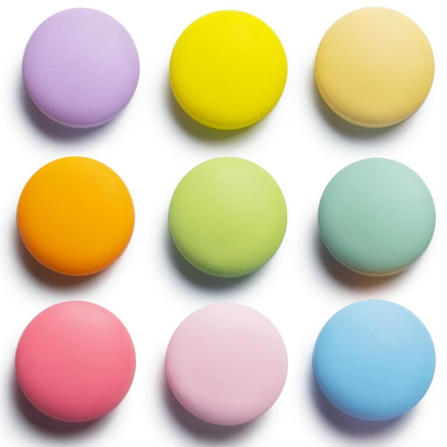 SUNURS 16/9-Piece Cute Colorful Fridge Magnets – Glossy & Matte Finish Refrigerator Magnets for Whiteboard, Locker, Kitchen, Office – Strong Decorative Magnetic Stickers (9 Colors, Multi-Pack)