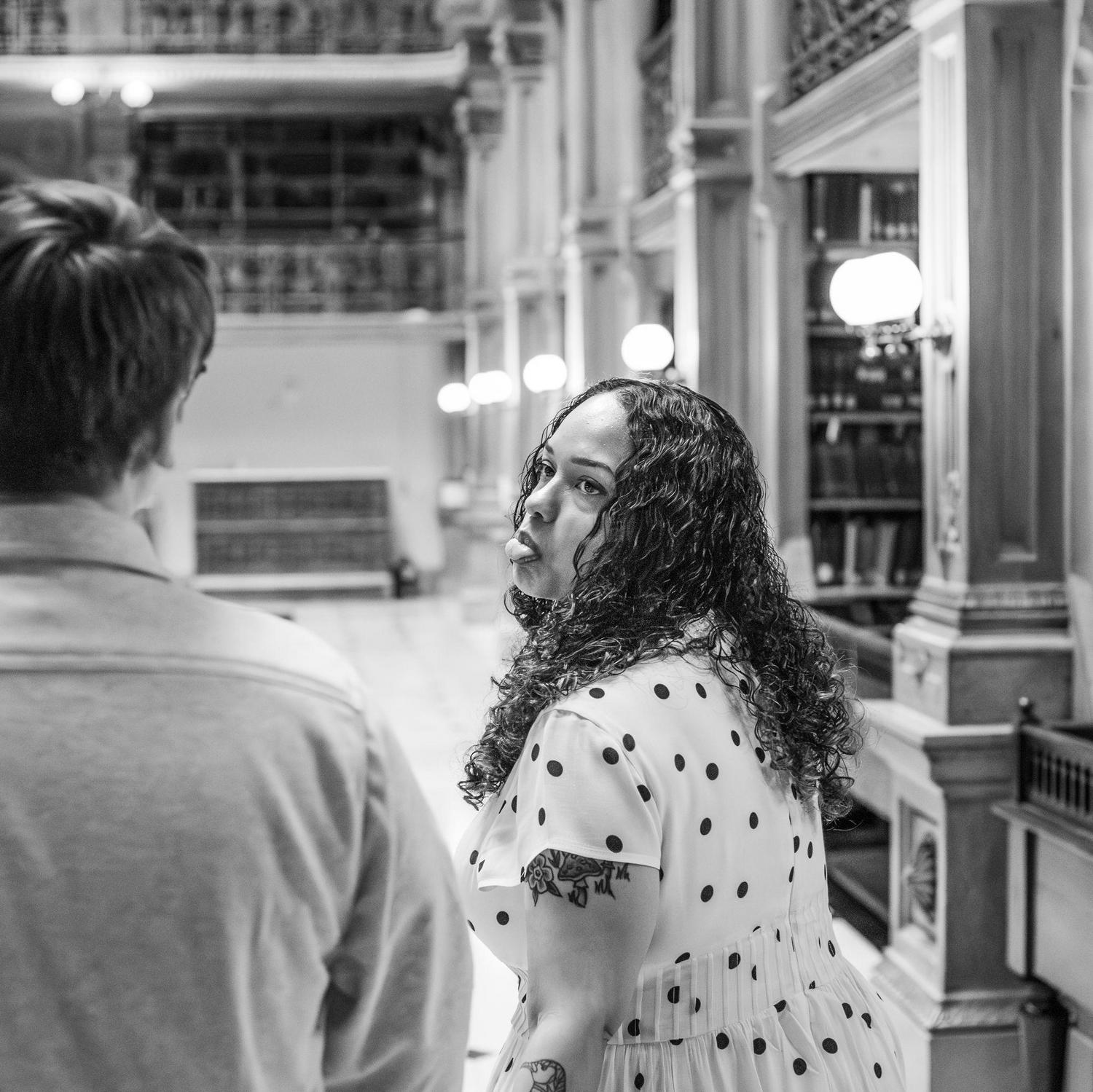 Silly scenes from our engagement pictures