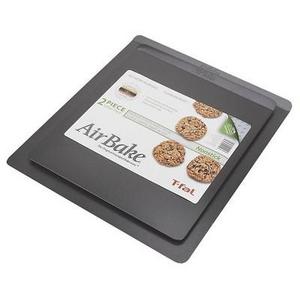 T-Fal - AirBake 14x12 in and 16x14 in Nonstick 2-Pack Cookie Sheet Set