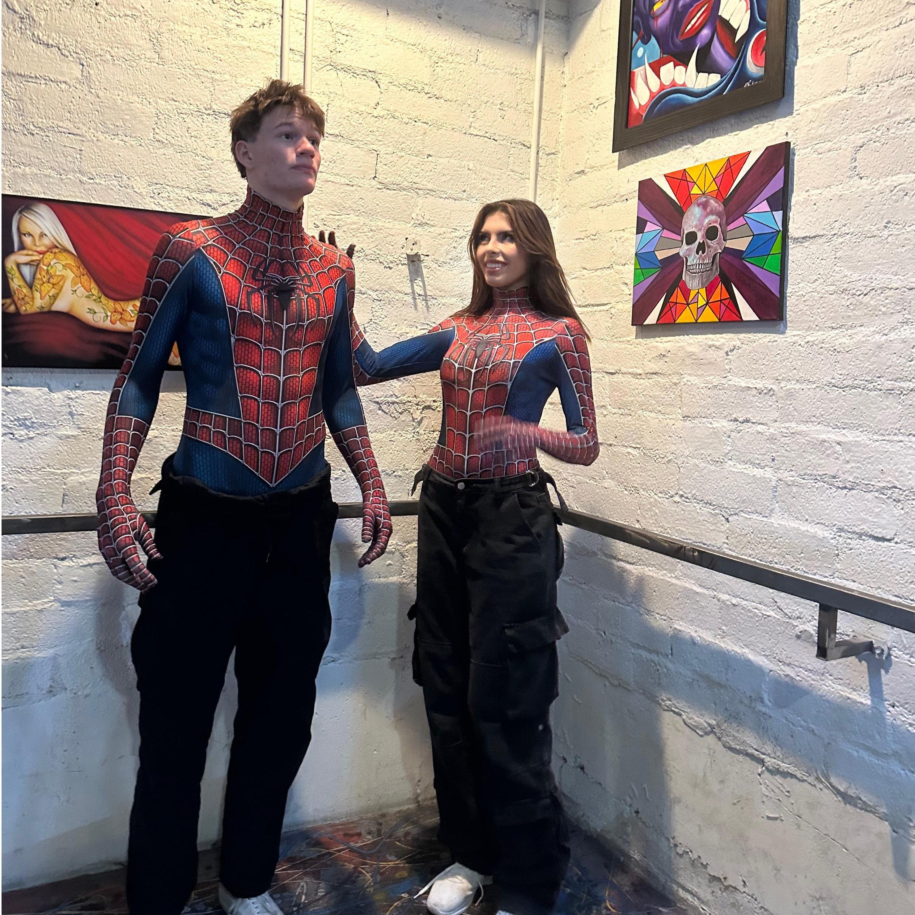 Sadie's spiderman costumes!