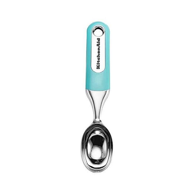 KitchenAid Stainless Steel Ice Cream Scoop, Aqua Sky