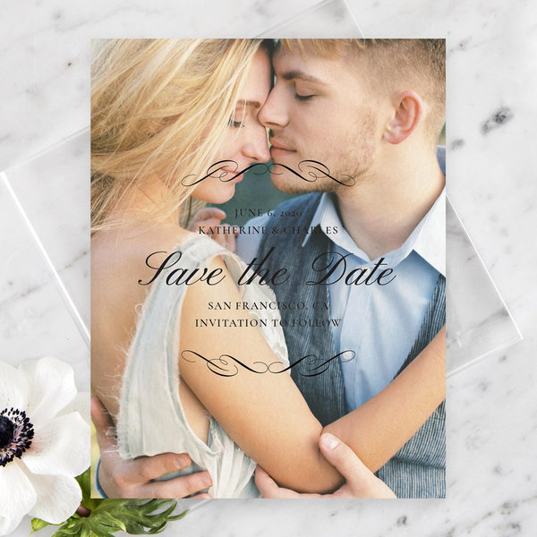 Zola Save The Dates - Abbey Portrait