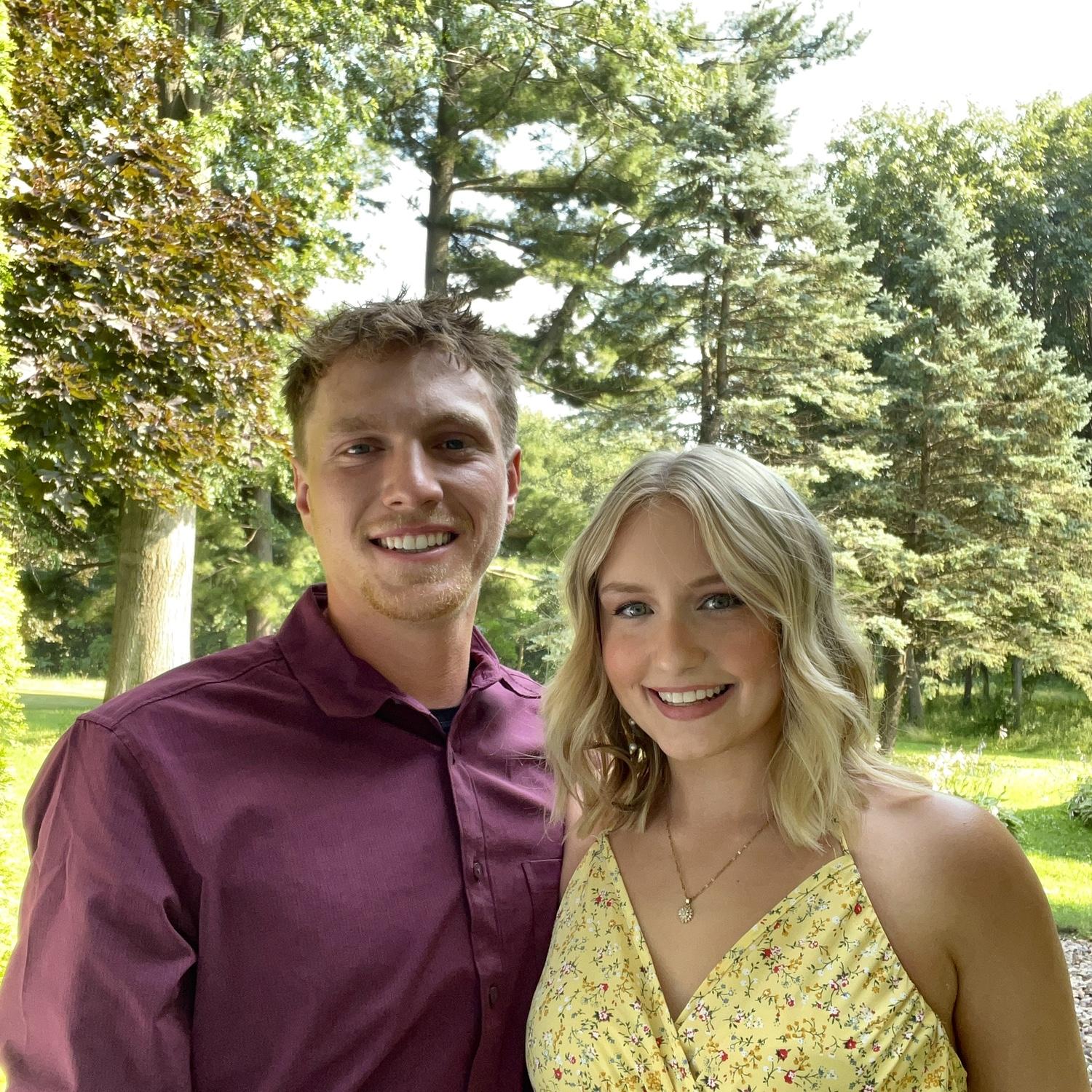Attending Al & Carson's Wedding (took this pic in our own backyard!)