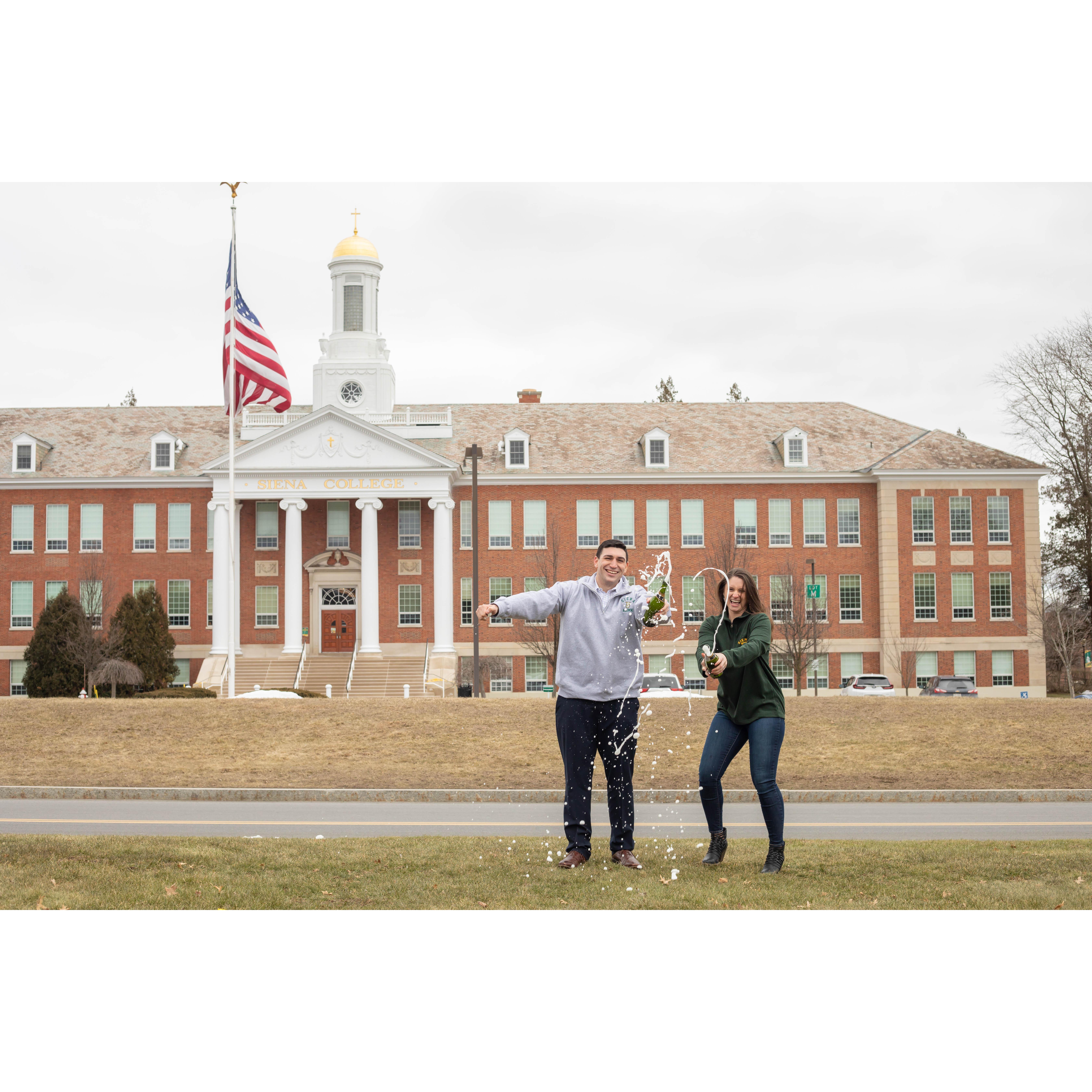 Engagement Shoot at Siena College