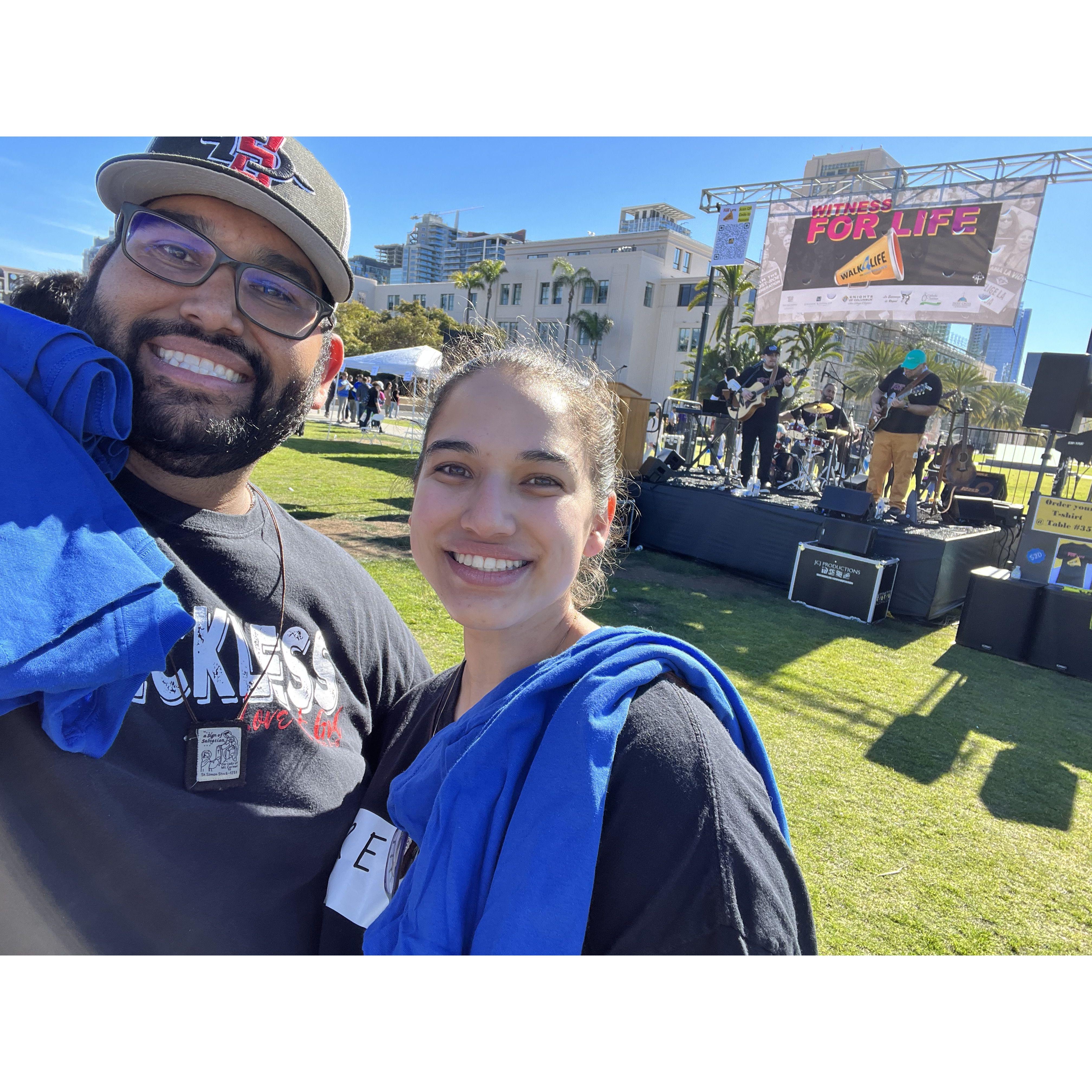 This is us at our first Walk for Life!