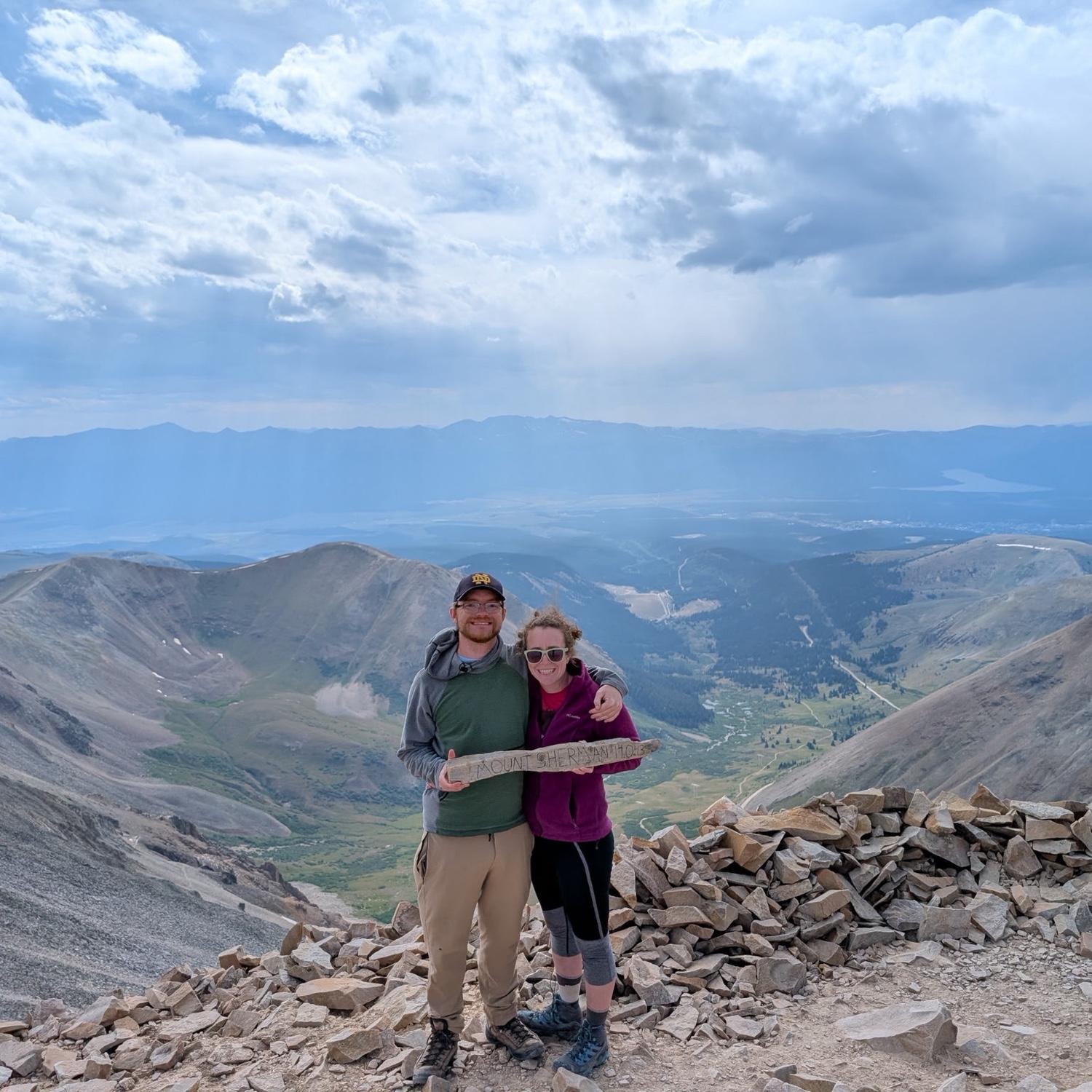 Our first 14er together (Mt Sherman)