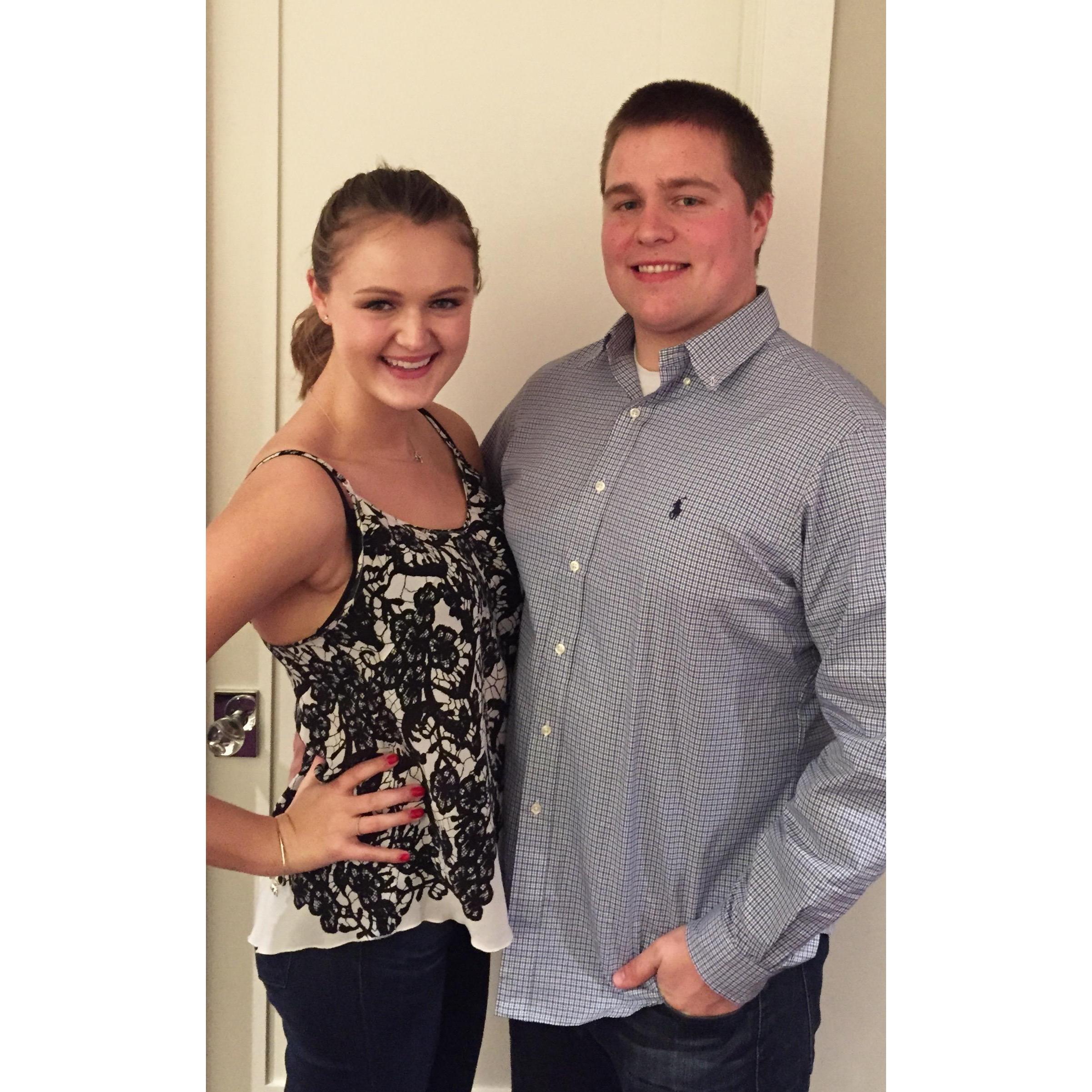 Our First Anniversary of Dating, February 2015