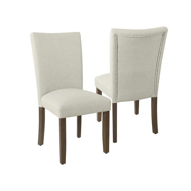 HomePop Classic Parsons Dining Chair - Gray Woven (Set of 2)