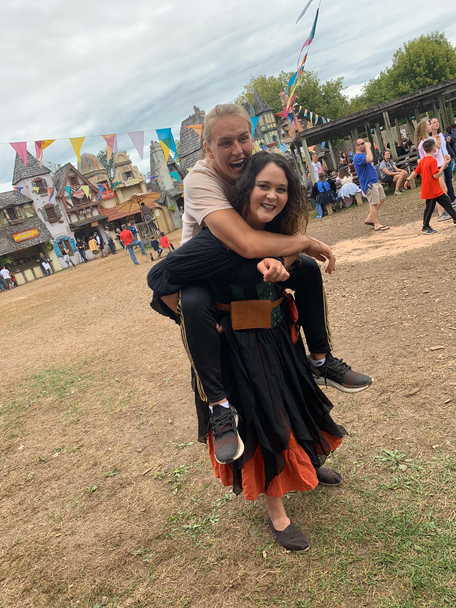 The end of a fun day at the Minnesota renaissance festival. Mitch decided the next time we go he will also join in the festivities and dress as a fairy.