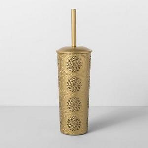 Punched With Embossed Solid Toilet Brush And Holder Set - Opalhouse™