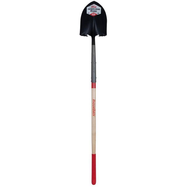 PowerEdge 48 in. Wood Handle Round Point Shovel