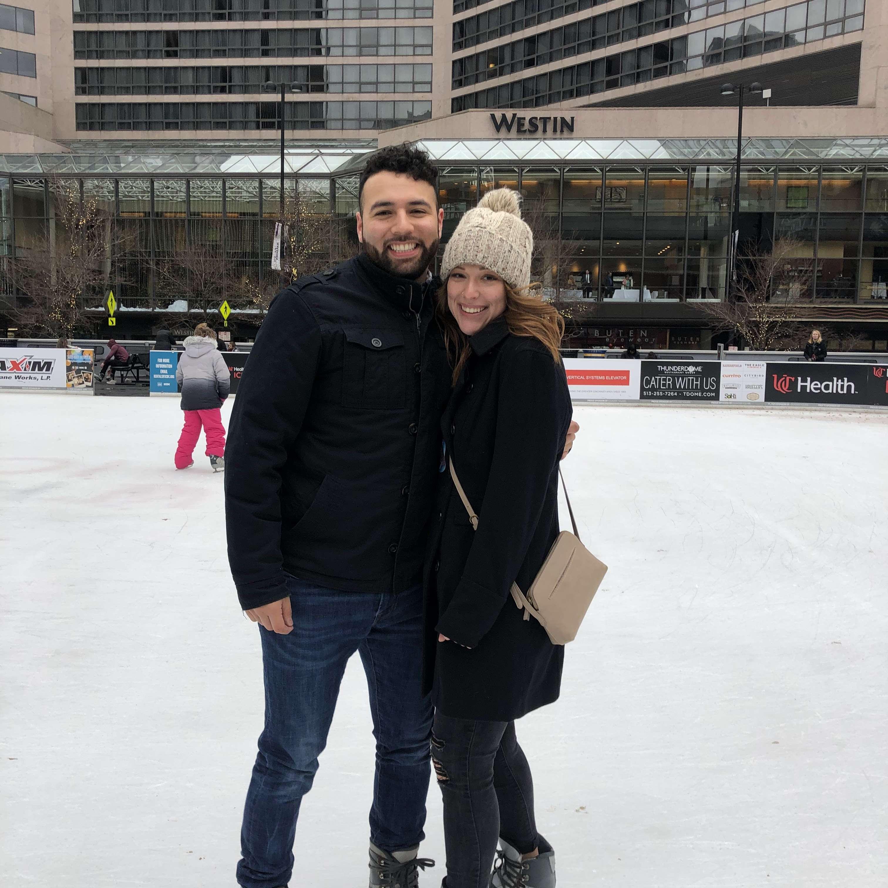 Also part of Cincy weekend-- laughed my tail off while Jose floundered around on the ice.