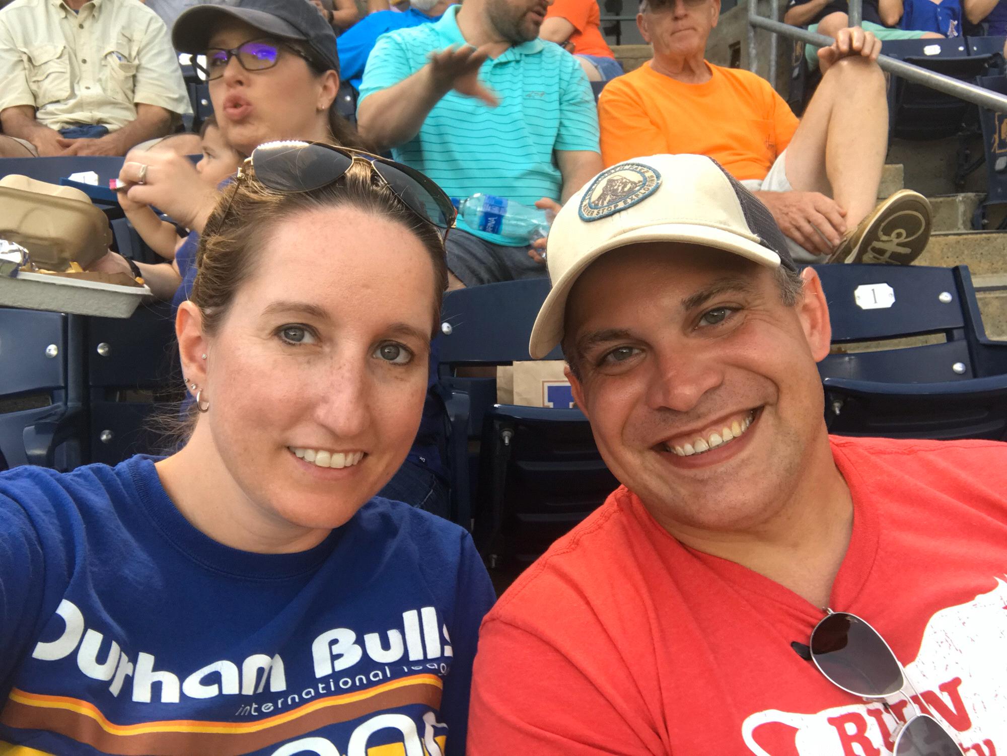 Durham Bulls baseball game with friends (2018)