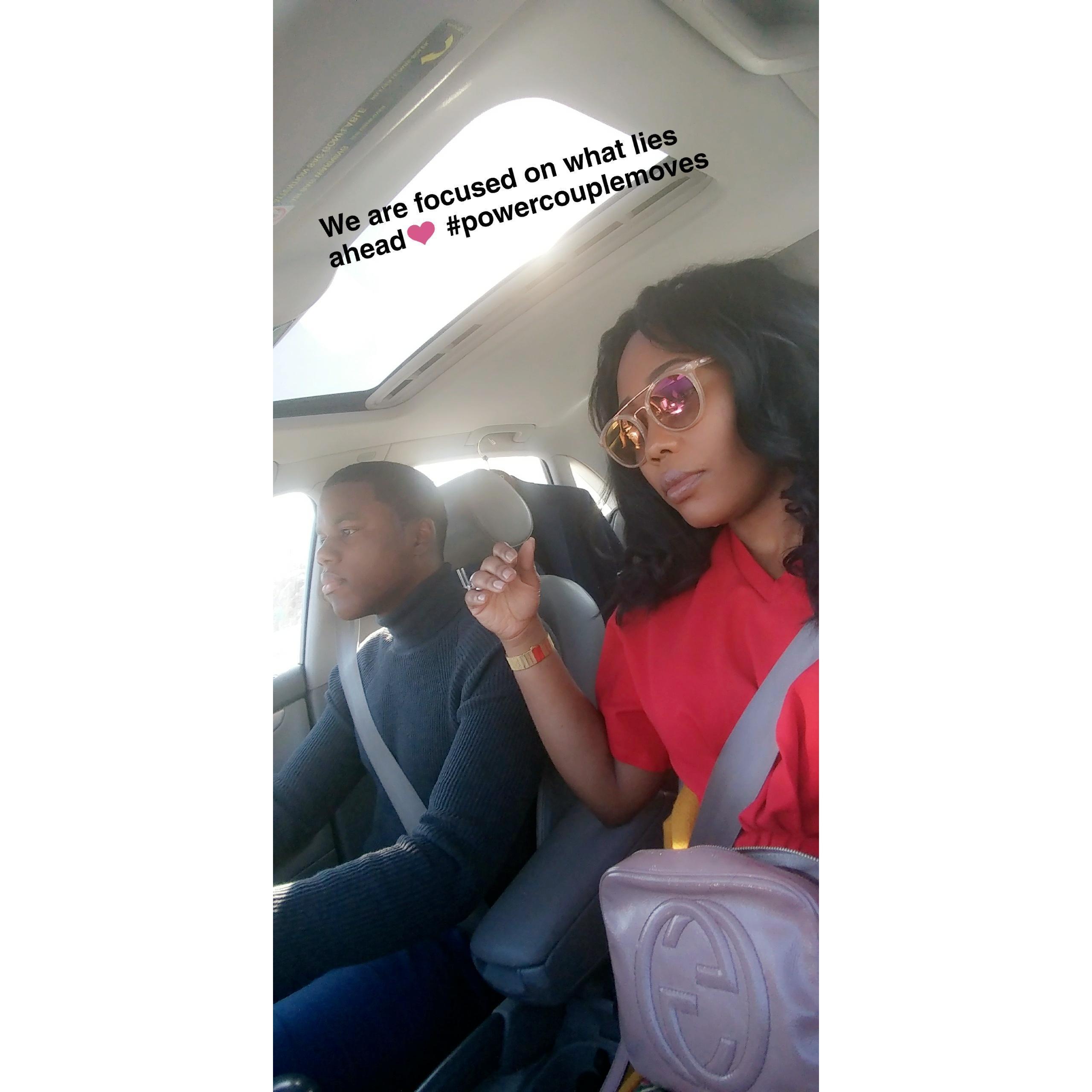 Celebrating Romaine's pinning ceremony in 2018.