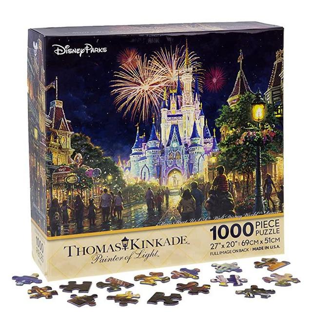 Walt Disney World Thomas Kinkade Main Street U.S.A. Fireworks 27"x20" 1000 Piece Puzzle