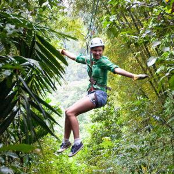 Zip Line on St. Lucia Excursion