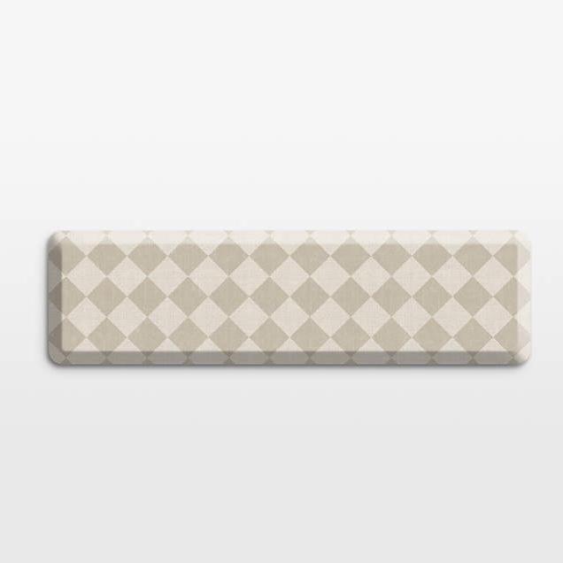 GelPro Diamond Beige Comfort Kitchen Mat, 20"x72"