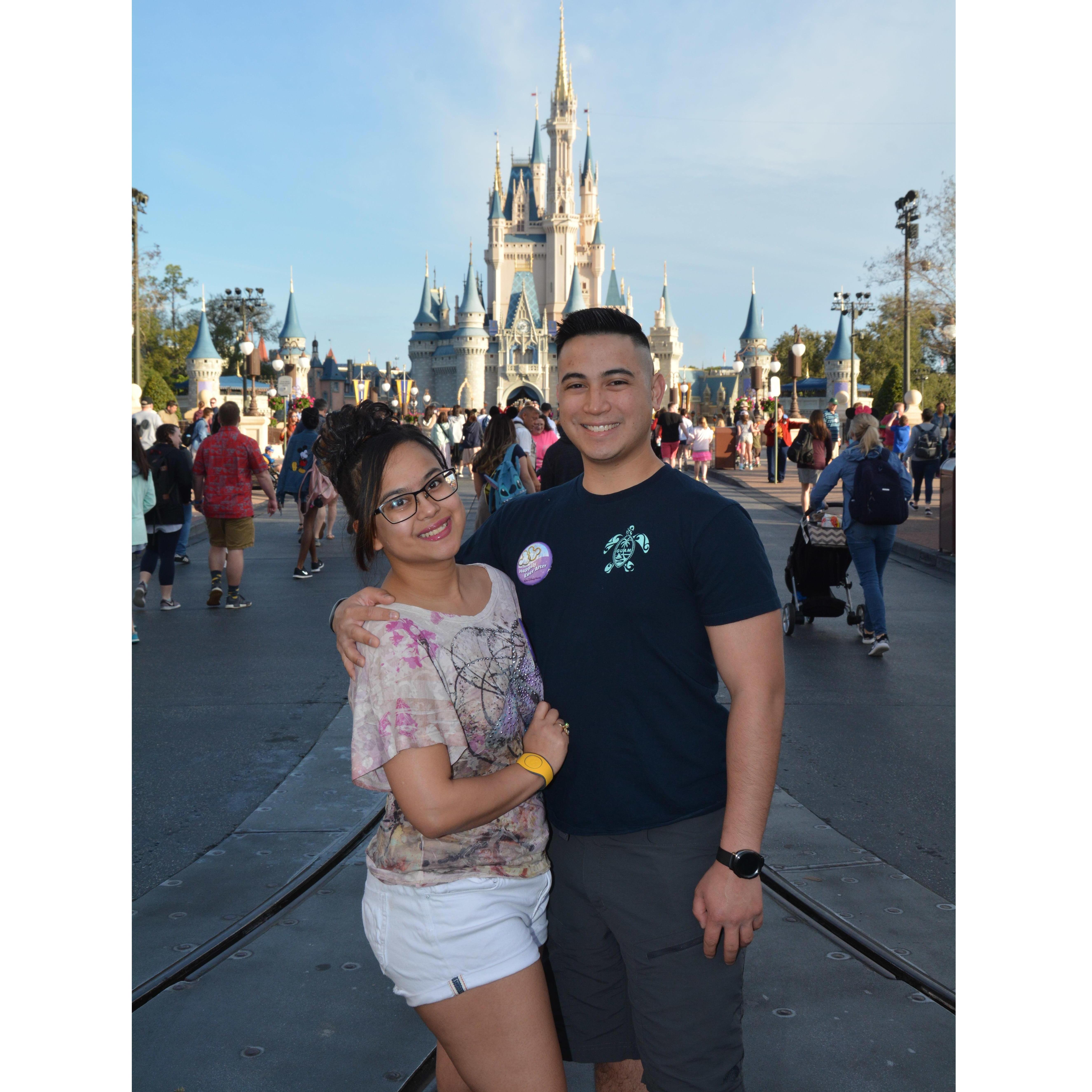 The morning of the proposal...
WDW Magic Kingdom 2/15/19