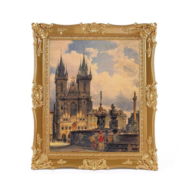 SIKOO 8x10 Vintage Picture Frame Antique Ornate Gold Photo Frame with Glass for Table Top and Wall Display Vintage Home Decor Photo Gallery Art