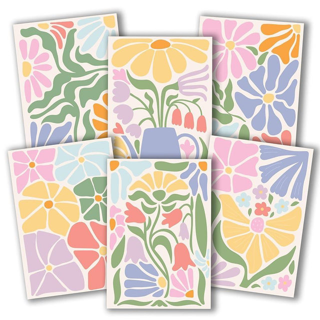 Hadley Designs Blank Cards and Envelopes – 54 Greeting Blank Notecards with Envelopes Bulk, Notecards Stationery Card Set, Stationary Note Cards, Floral Greeting Card Pack, Designed in USA