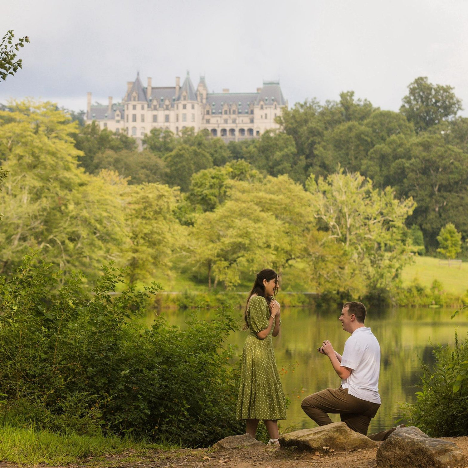We got engaged at Biltmore Lagoon Lookout in Asheville, NC on August 31, 2025, a day we’ll always remember as the start of our forever.