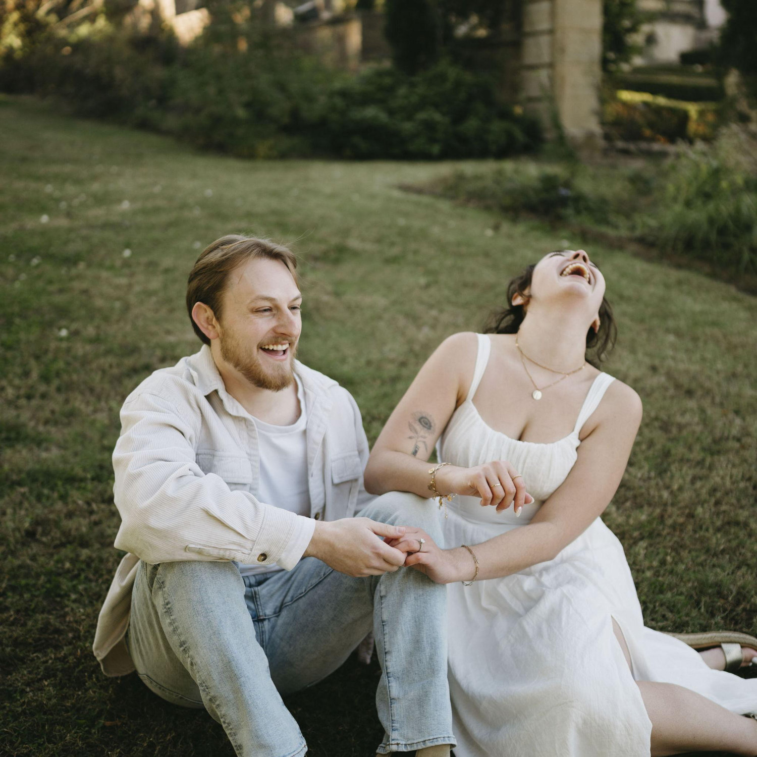 Engagement photos at the Philbrook November 2025