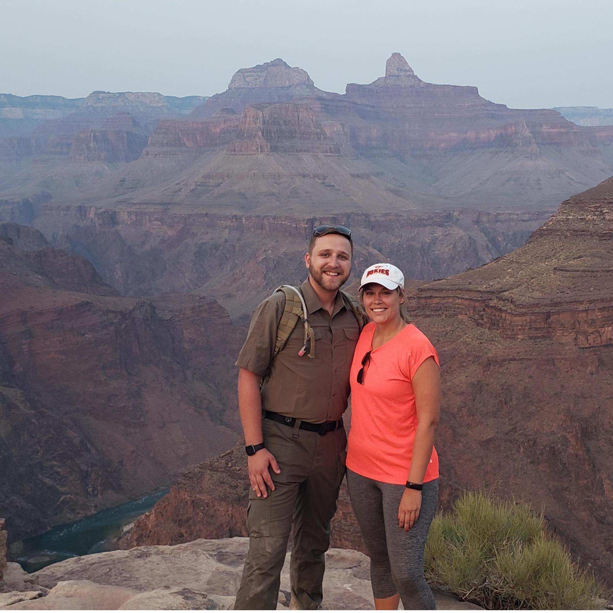 The night we got engaged at the Grand Canyon in September 2020!