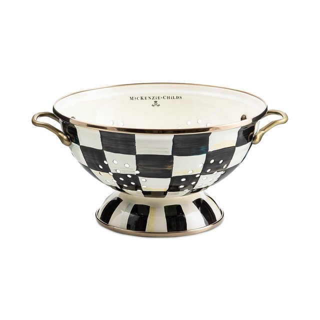Mackenzie-Childs Courtly Check Large Colander