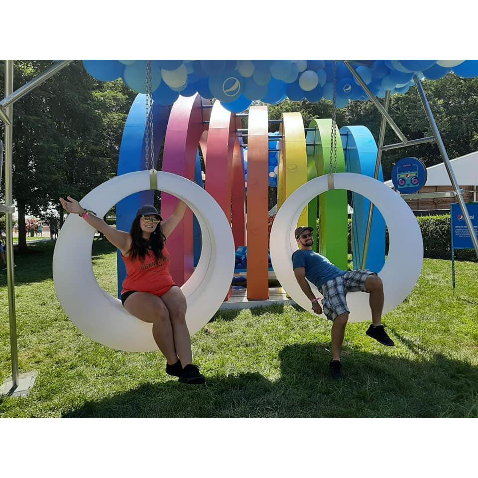 Our first Lollapalooza festival in Chicago!
